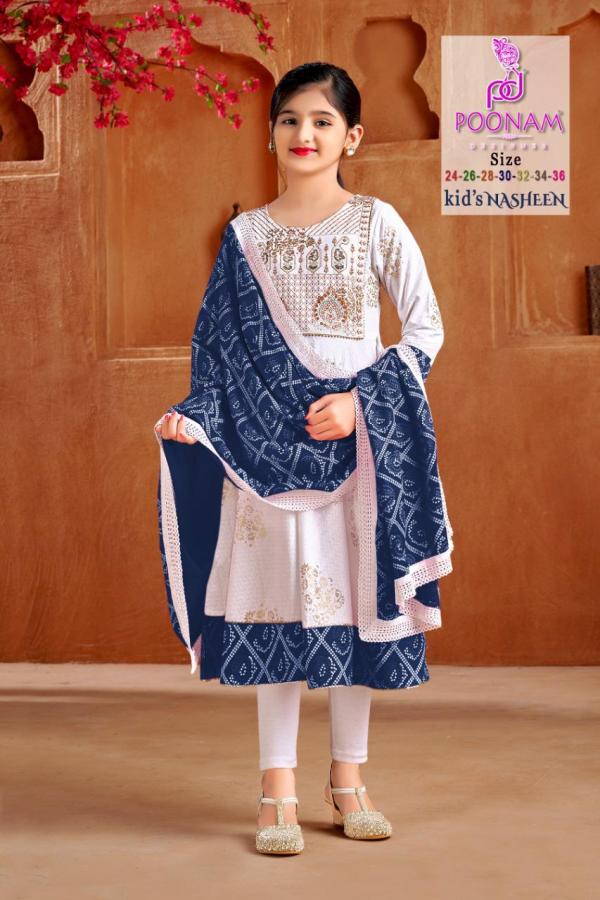 Poonam Kids Nasheen Rayon Designer Exclusive Kurti Collection